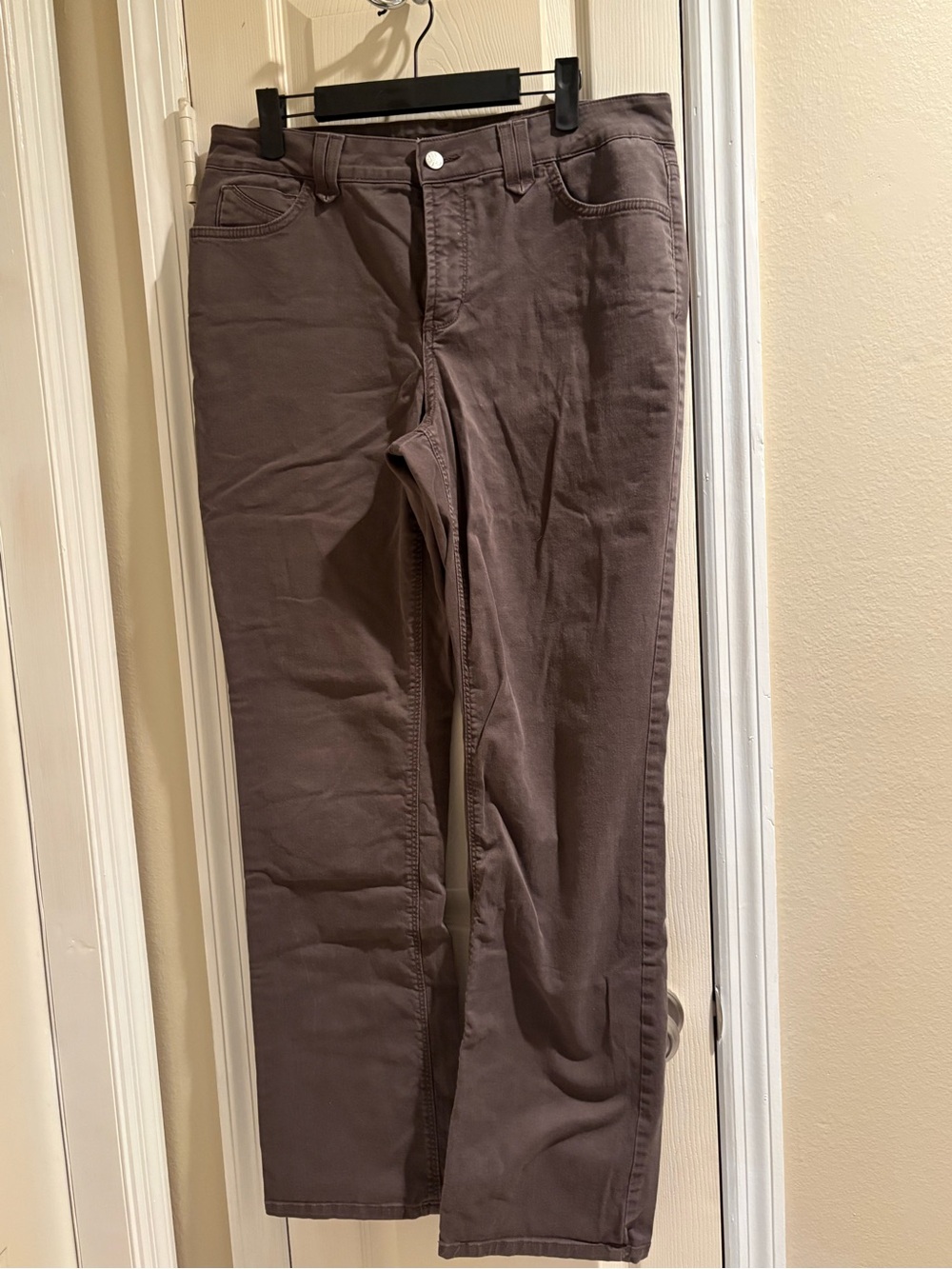 NYDJ Chocolate Brown High-Rise Chinos Pants Size 12